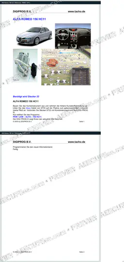Watermarked preview of Alfa Romeo 156 Hc11 Reference