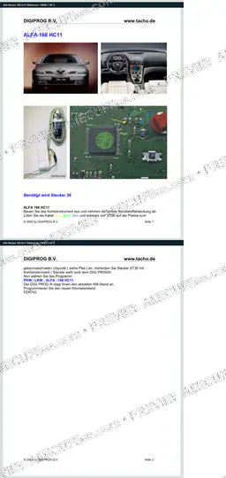 Watermarked preview of Alfa Romeo 166 Hc11 Reference