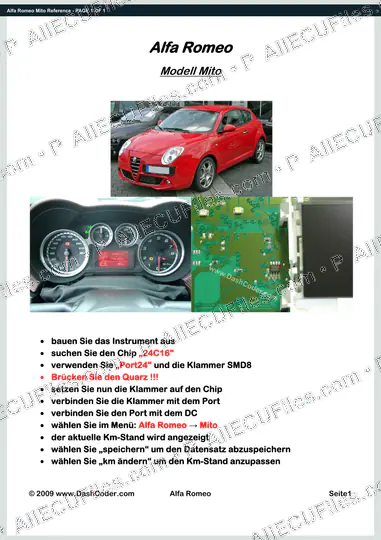 Watermarked preview of Alfa Romeo Mito Reference