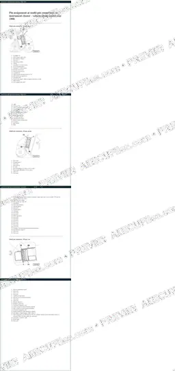 Watermarked preview of Audi A4 From 1998 Dash Pinouts Reference