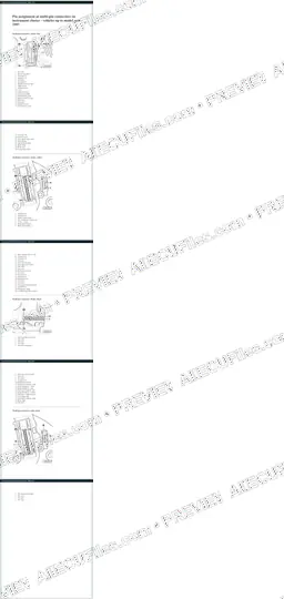 Watermarked preview of Audi A4 Up To 1997 Dash Pinouts Reference