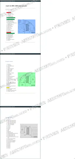 Watermarked preview of Audi A6 2001 2005 Dash Pinouts Reference