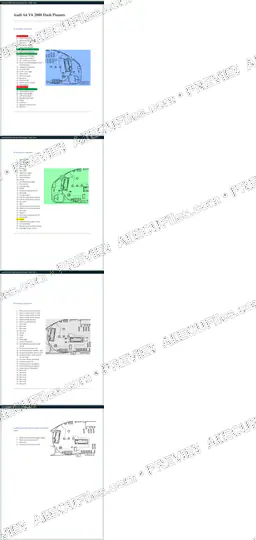 Watermarked preview of Audi A6 V6 2000 Dash Pinouts Reference