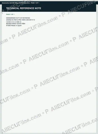 Watermarked preview of Automotive 8e0 920 900g 145760 Reference
