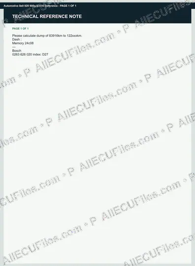 Watermarked preview of Automotive 8e0 920 900g 83916 Reference