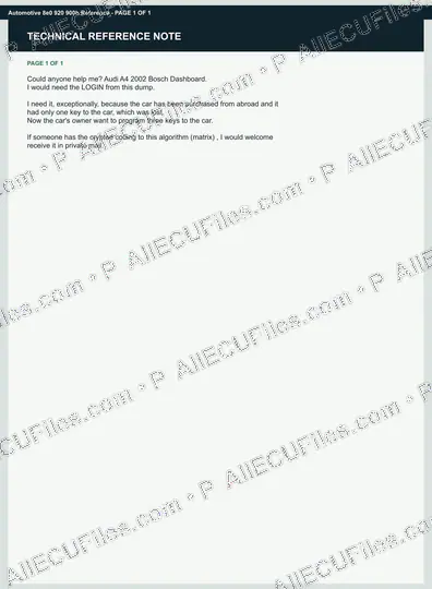 Watermarked preview of Automotive 8e0 920 900h Reference