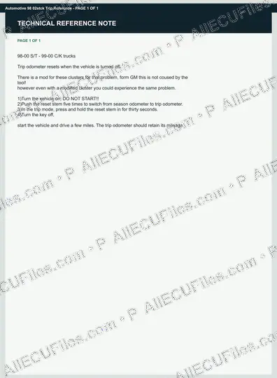 Watermarked preview of Automotive 98 02stck Trip Reference