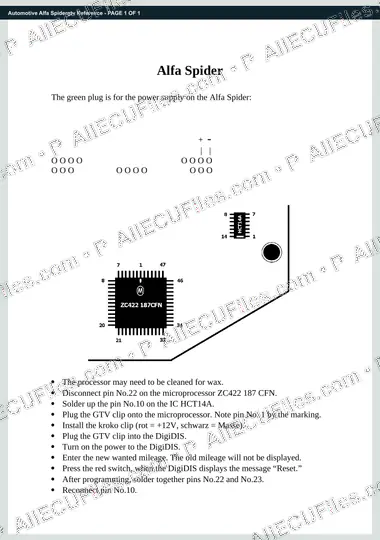 Watermarked preview of Automotive Alfa Spidergtv Reference