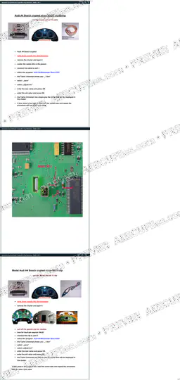 Watermarked preview of Automotive Audi A4 Bosch Crypted9 01 Eng Reference