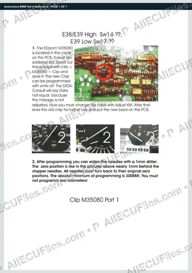 Watermarked preview of Automotive BMW Sw14 Reference