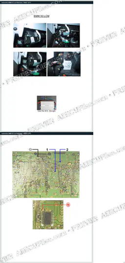 Watermarked preview of Automotive BMW X3 Lcm Reference