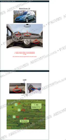 Watermarked preview of Automotive Citroen C8 Reference