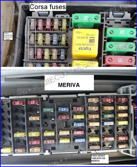 Watermarked preview of Automotive Corsa Meriva Reference