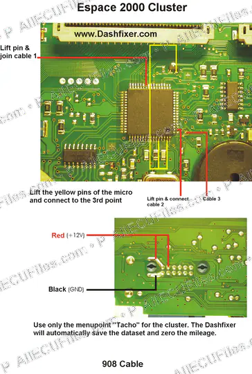 Watermarked preview of Automotive Espace2000 Tacho Reference