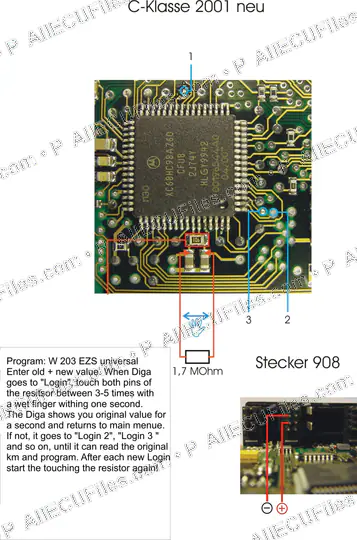 Watermarked preview of Automotive Mercedes C Class W203 Reference