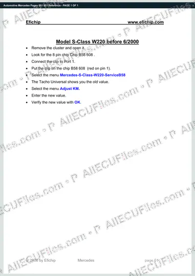 Watermarked preview of Automotive Mercedes Pages 061 061 Reference