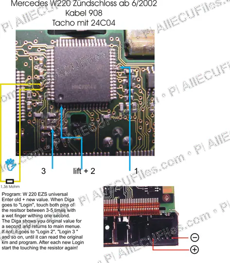 Watermarked preview of Automotive Mercedes W220 R130 Reference