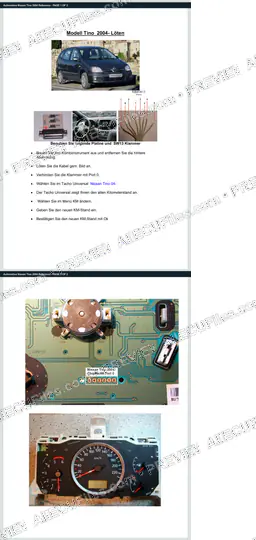 Watermarked preview of Automotive Nissan Tino 2004 Reference