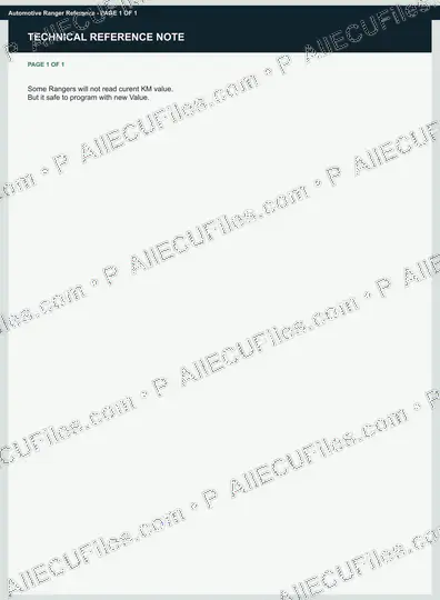 Watermarked preview of Automotive Ranger Reference