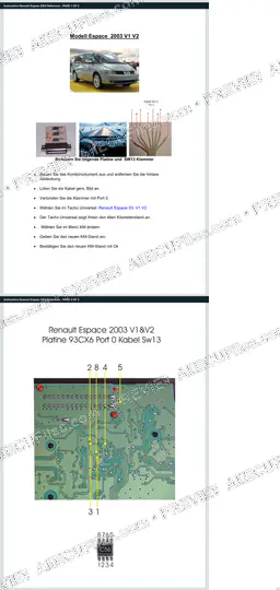 Watermarked preview of Automotive Renault Espace 2003 Reference