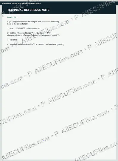 Watermarked preview of Automotive Rescue 3103 Reference