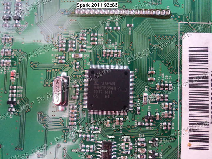 Watermarked preview of Automotive Spark 93c86 Reference