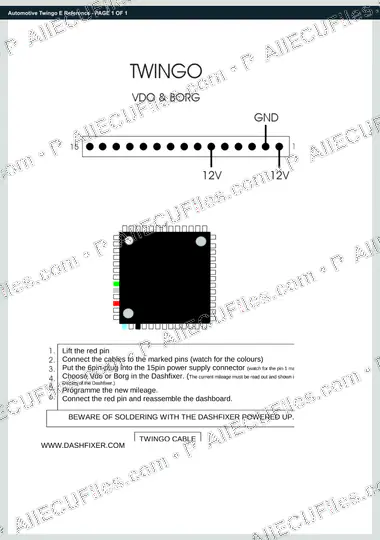 Watermarked preview of Automotive Twingo E Reference