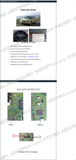 Watermarked preview of Automotive Volvo V S40 Reference