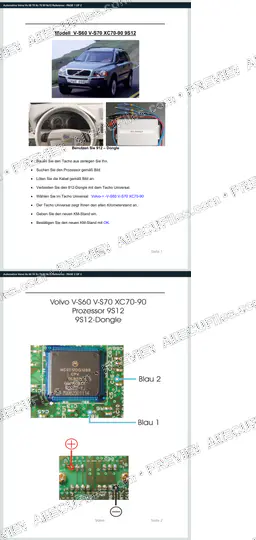 Watermarked preview of Automotive Volvo Vs 60 70 Xc 70 90 9s12 Reference
