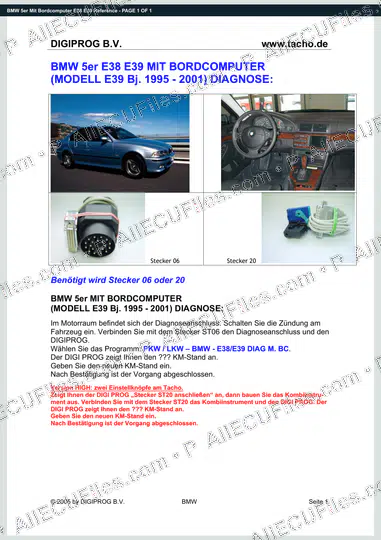 Watermarked preview of BMW 5er Mit Bordcomputer E38 E39 Reference