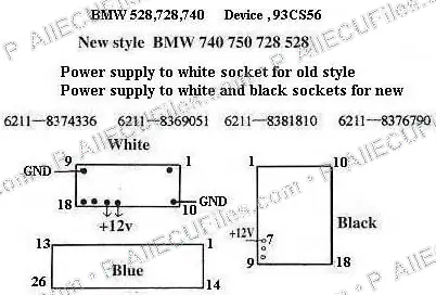 Watermarked preview of BMW 7 Pins Reference
