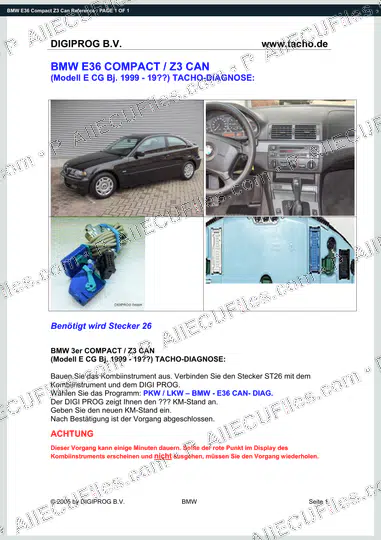 Watermarked preview of BMW E36 Compact Z3 Can Reference