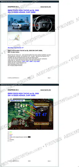 Watermarked preview of BMW E38 39 High Tacho Ab Sw 14 Reference