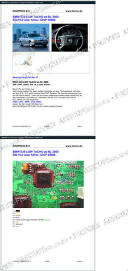 Watermarked preview of BMW E39 Low Tacho Ab Sw 16 2 Oder Hoher Reference