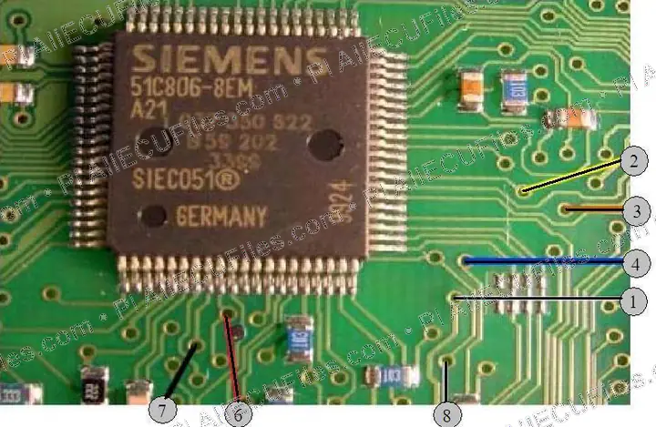 Watermarked preview of BMW E46 Dash Pin Out Bmwe46 M35080 Reference