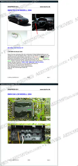 Watermarked preview of BMW E46 Lcm Modell 2004 Reference