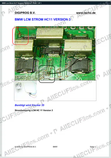 Watermarked preview of BMW Lcm Strom Hc11 Version 3 Reference