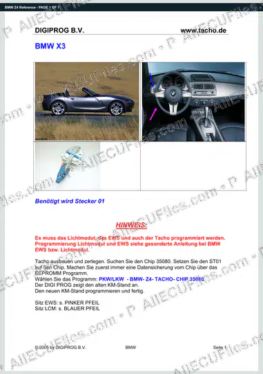 Watermarked preview of BMW Z4 Reference
