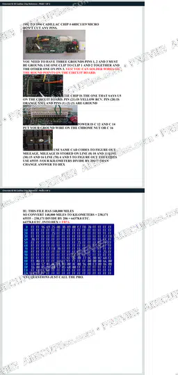 Watermarked preview of Chevrolet 92 96 Cadillac Chip Reference