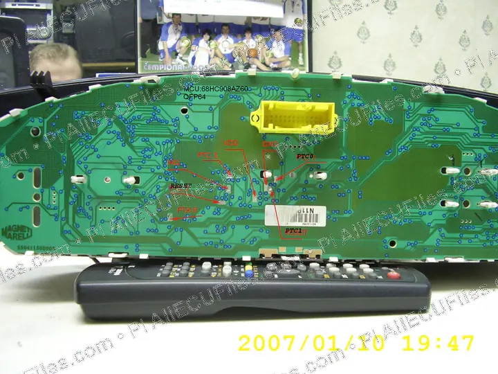 Watermarked preview of Citroen C5 Tacho 68hc908az60 Copy Reference