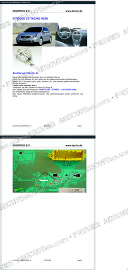 Watermarked preview of Citroen C5 Tacho Hc08 Reference