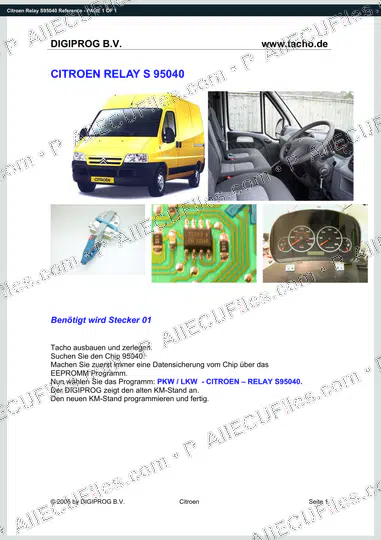 Watermarked preview of Citroen Relay S95040 Reference