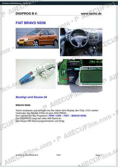 Watermarked preview of Fiat Bravo Ns56 Reference