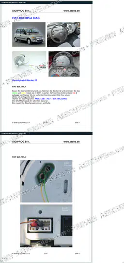 Watermarked preview of Fiat Multipla Diag Reference