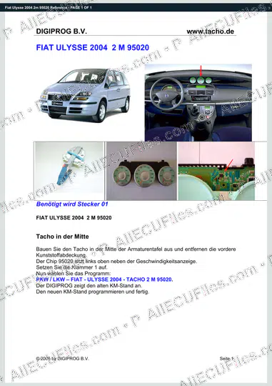 Watermarked preview of Fiat Ulysse 2004 2m 95020 Reference