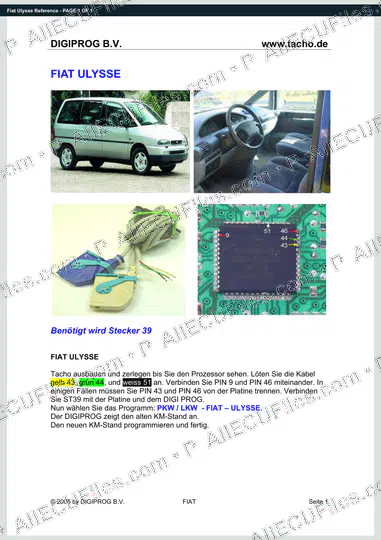 Watermarked preview of Fiat Ulysse Reference