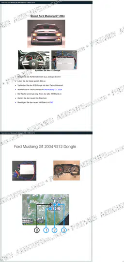 Watermarked preview of Ford Cars Ford Mustang Gt 2004 Reference