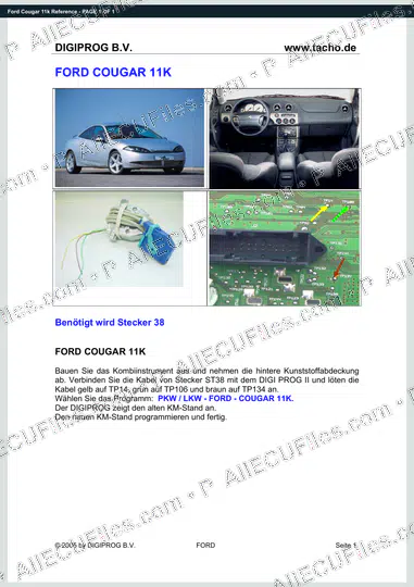 Watermarked preview of Ford Cougar 11k Reference