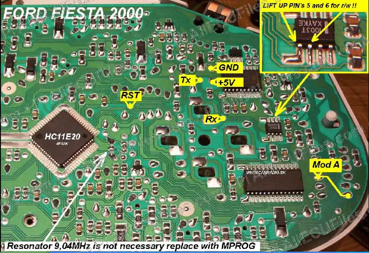 Watermarked preview of Ford Fiesta Hc11 2000 Reference