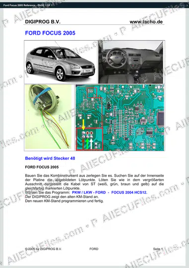 Watermarked preview of Ford Focus 2005 Reference